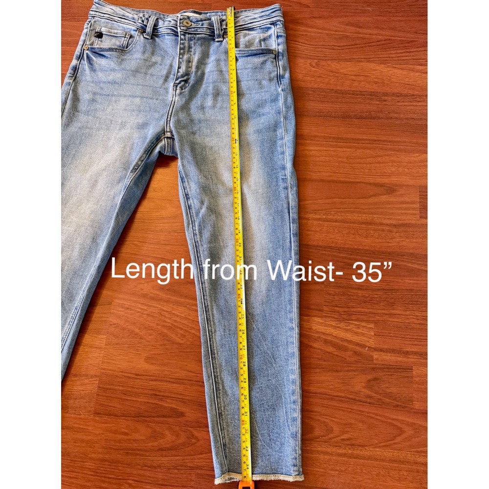 KanCan Maurices Womens Light Wash Raw Hem Skinny Jeans Size 29 - Picture 5 of 6